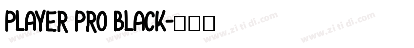 Player Pro Black字体转换